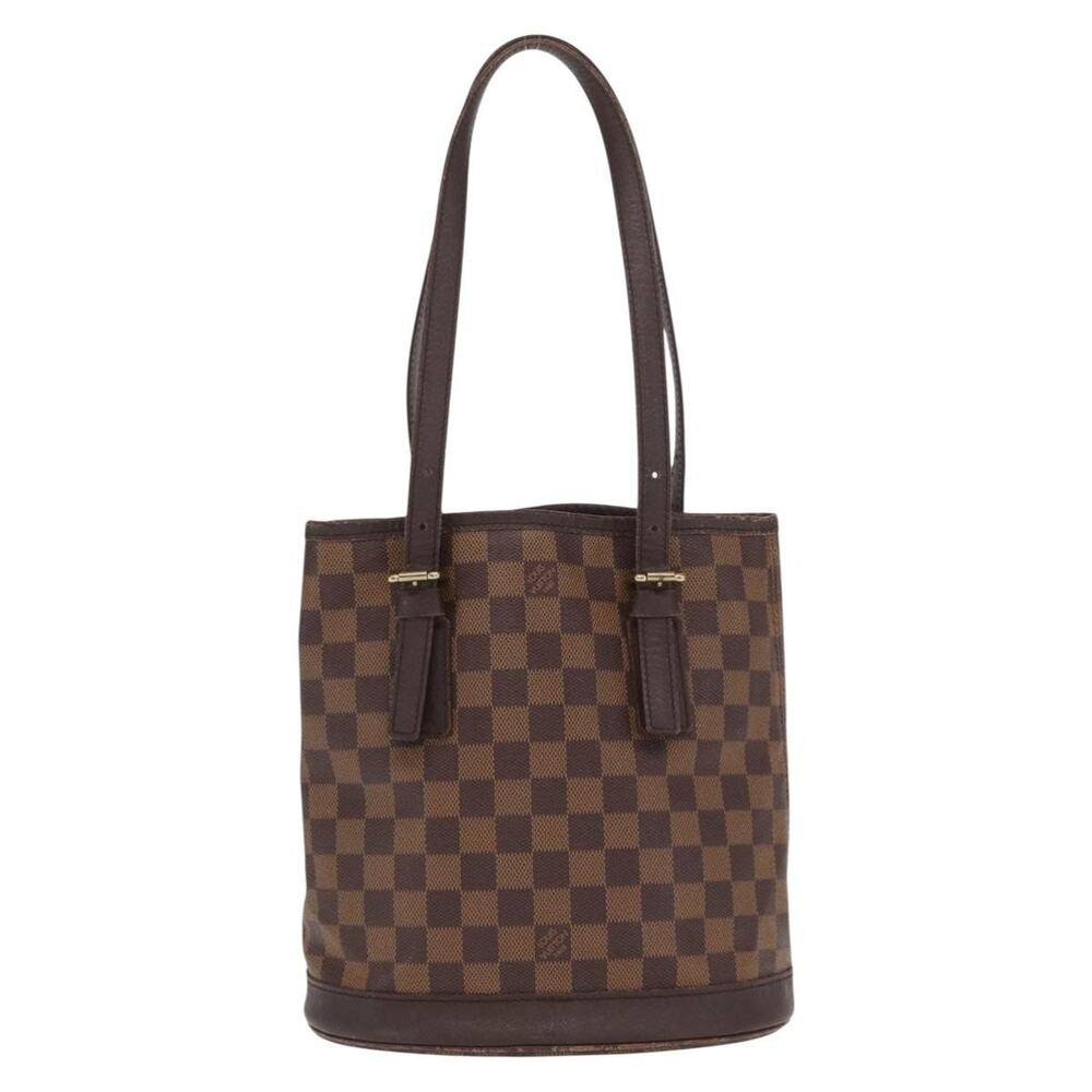 Louis Vuitton Damier Ebene Marais Shoulder Bag Brown